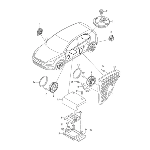 Электрические детали акустической системы