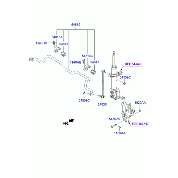 FRONT SUSPENSION CONTROL ARM
