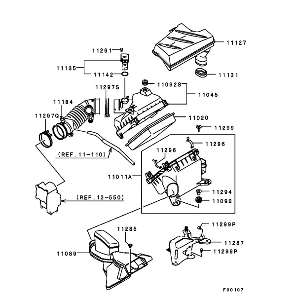 ВПУСК И ВЫПУСК - ВОЗДУШНЫЙ ФИЛЬТР