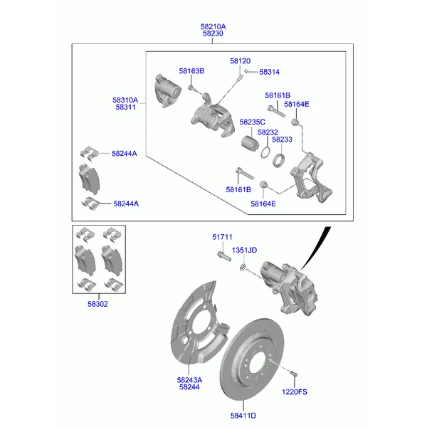 тормозной механизм заднего колеса