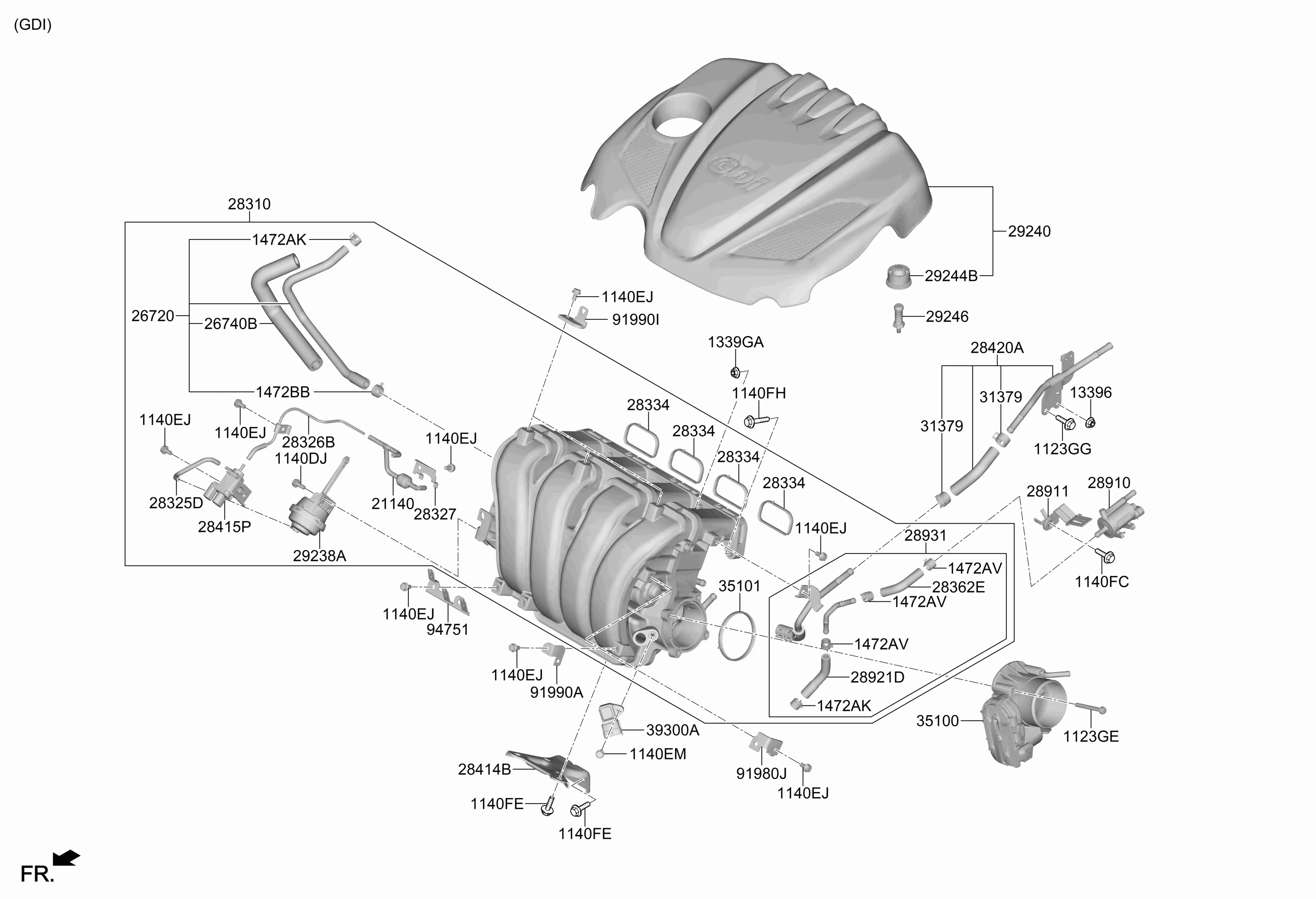 коллектор выпускной двигателя