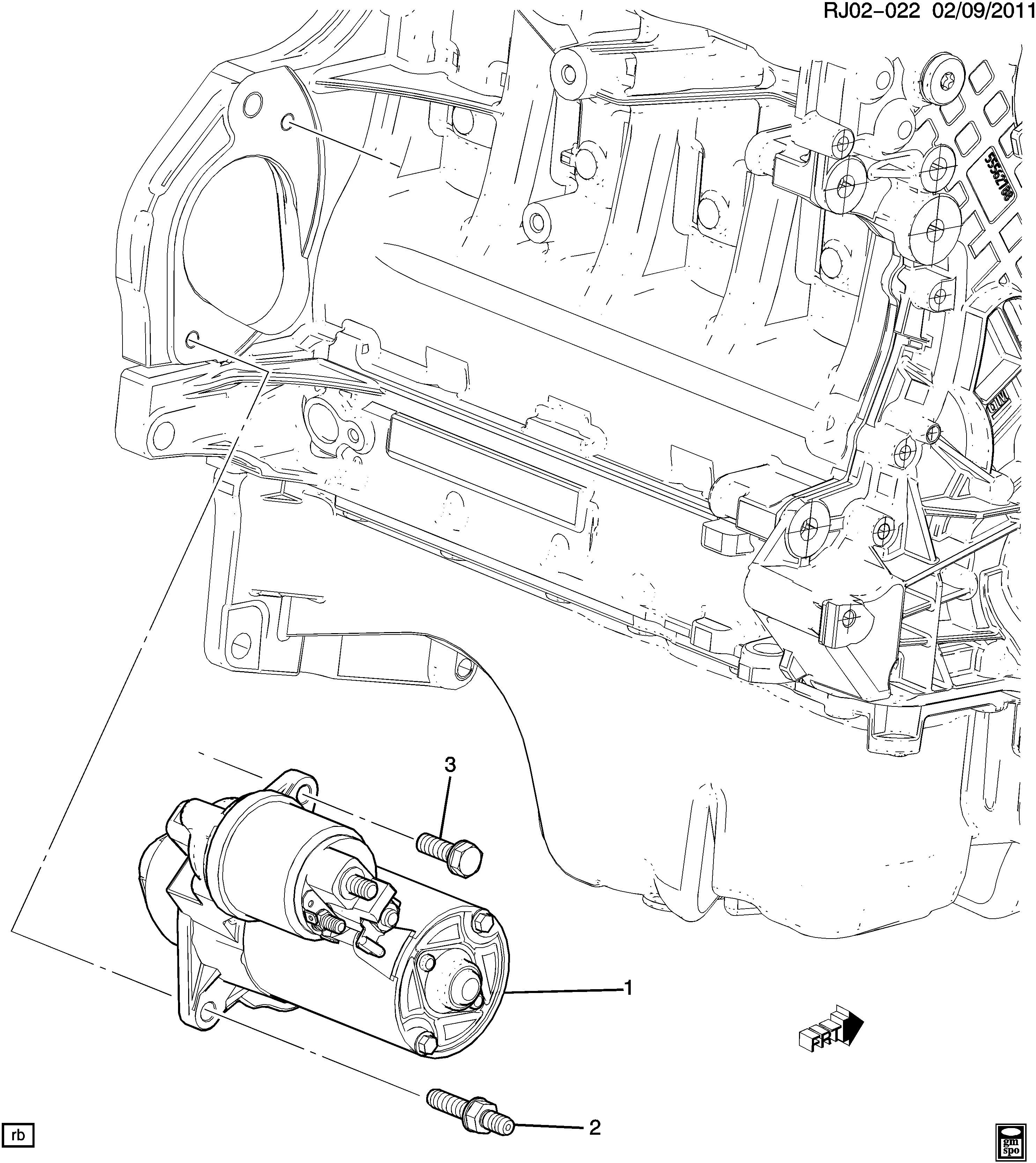 STARTER MOTOR MOUNTING (LUJ/1.4C)