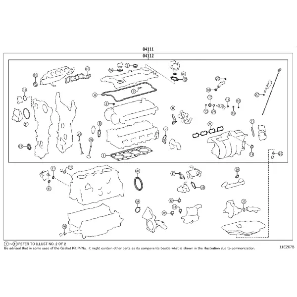 ENGINE OVERHAUL GASKET KIT