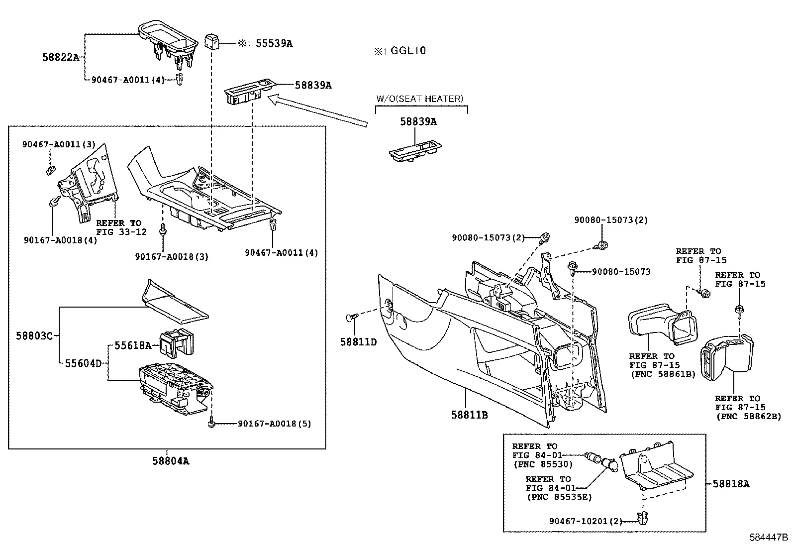 CONSOLE BOX & BRACKET