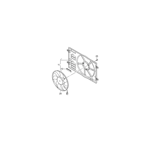 Корпус крыльчатки вентилятора Рамка для двух вентиляторов