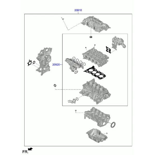 набор прокладок двигателя