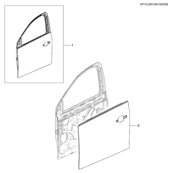 ПАНЕЛЬ И ОТДЕЛКА ПЕРЕДН. ДВЕРИ