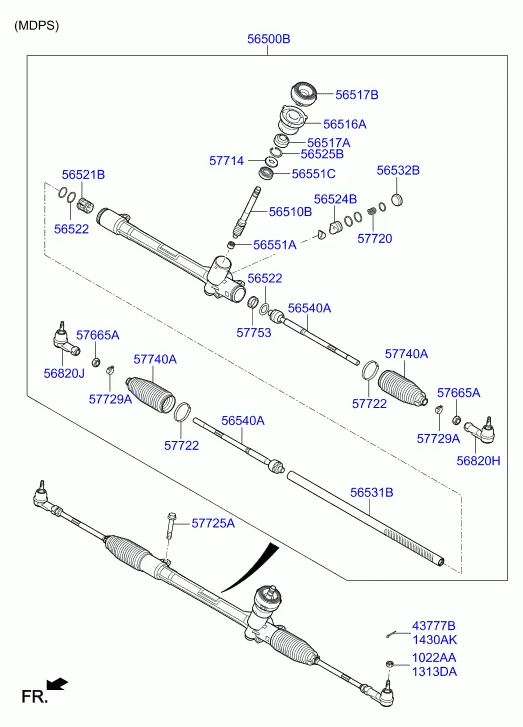 Рулевой механизм рул.упр.с усил.