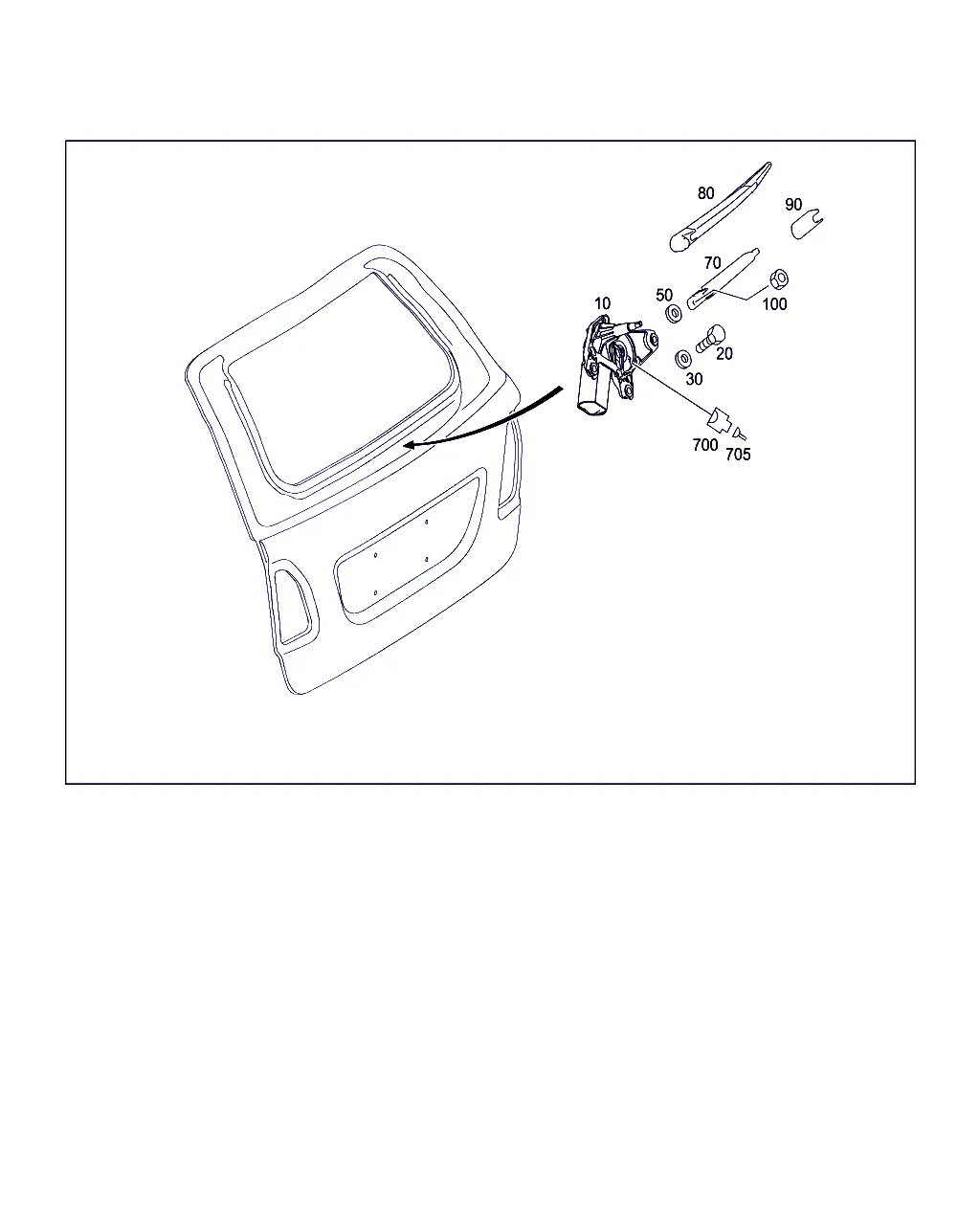 СТЕКЛООЧИСТИТЕЛЬ ДВЕРИ БАГАЖН. ОТДЕЛЕН.