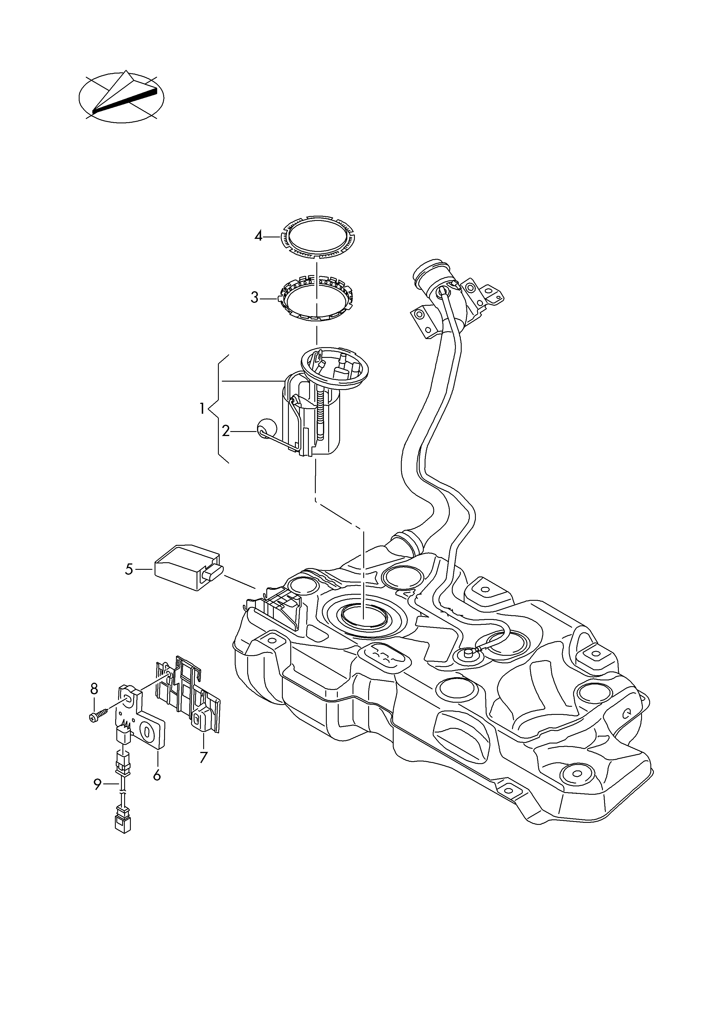 Модуль подачи топлива и датчик уровня топлива