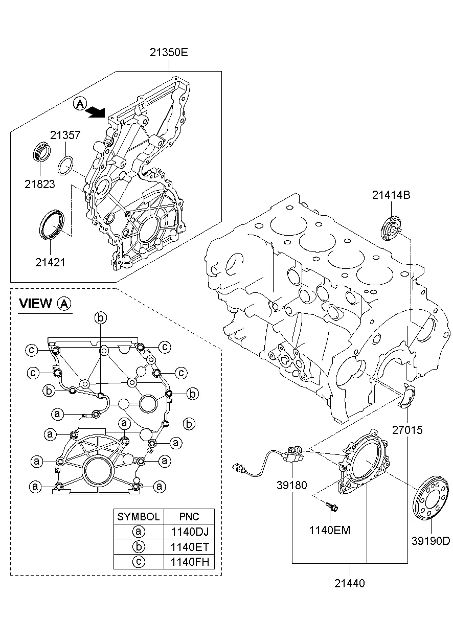 BELT COVER & OIL PAN; 2