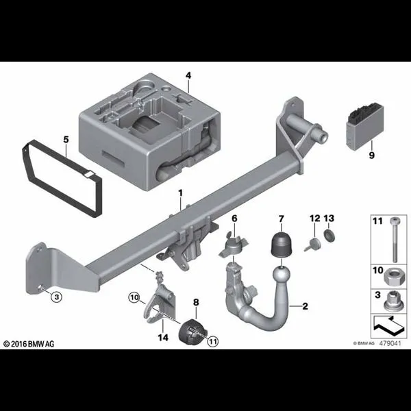 Тягово-сцепное устройство съемное