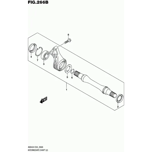 266B - ПРОМЕЖУТОЧНЫЙ ВАЛ (2WD:CVT)