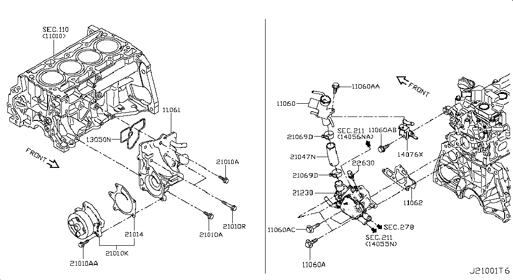 Водяной насос, вентилятор охлаждения и термостат