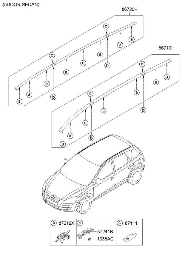 накладка на крышу и задний спойлер