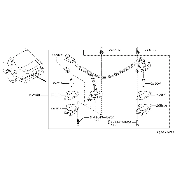 Лампа подсветки номерного знака