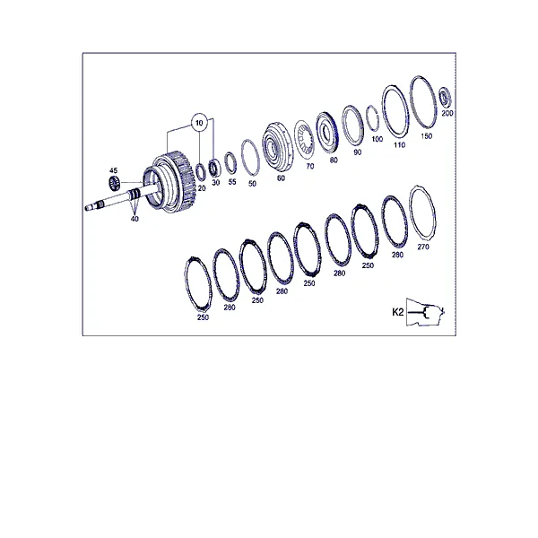 МУФТА K2,(ПРИВОДНОЙ ВАЛ)