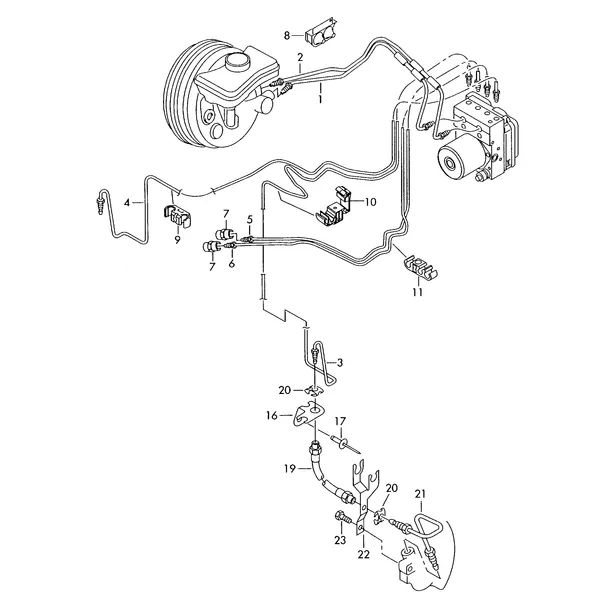 Тормозная трубка Тормозной шланг с/без Круиз-контроль