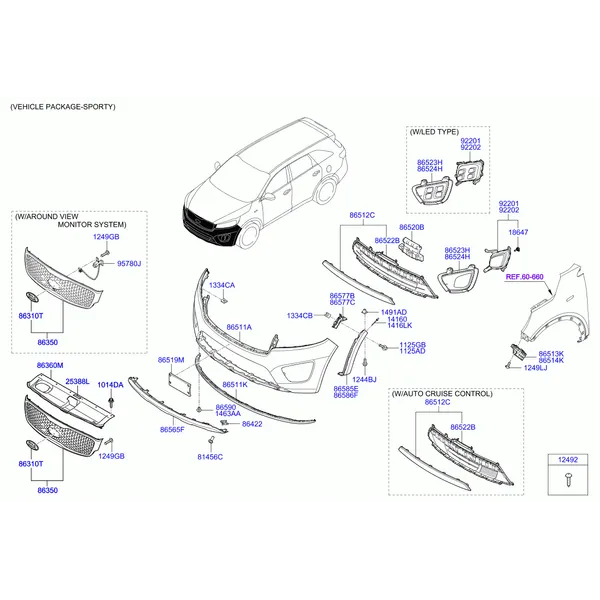 бампер передний