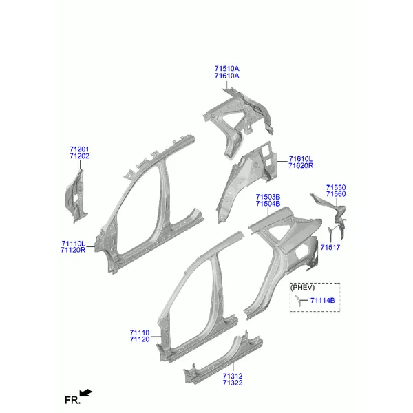 панель кузова боковая