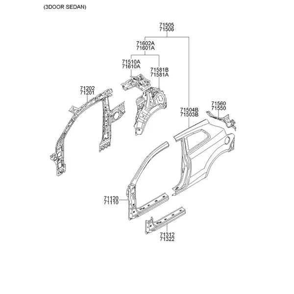 панель кузова боковая