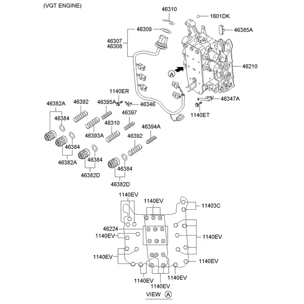 TRANSMISSION VALVE BODY; 3