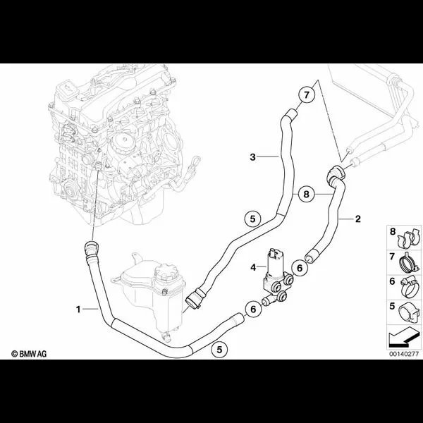 Доп.водяная помпа/водяной шланг/клапан