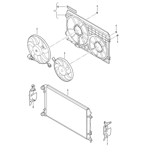 Рамка для двух вентиляторов