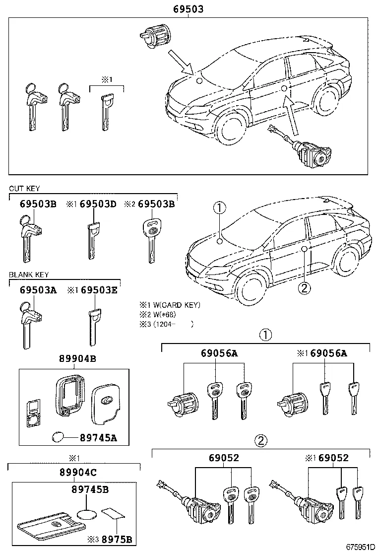 LOCK CYLINDER SET