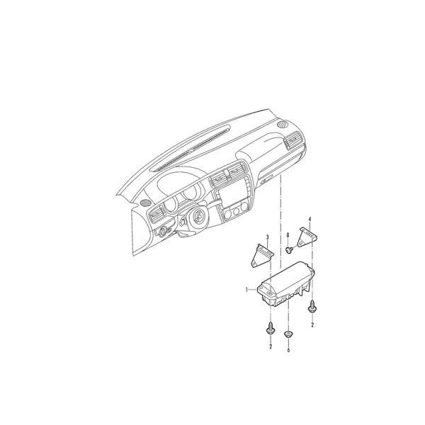 Модуль подушки безопасности (сторона переднего пассажира)