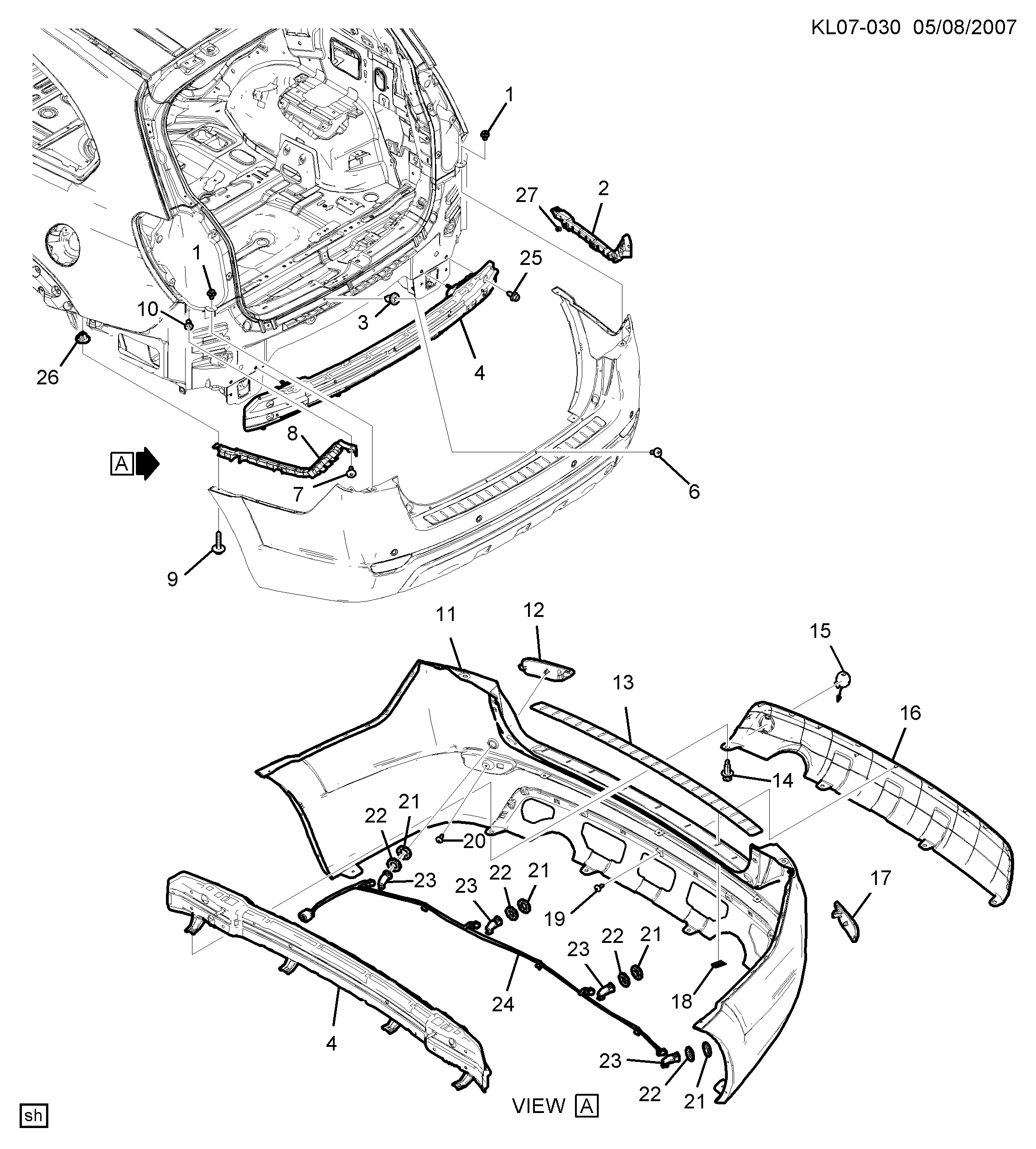 БАМПЕР/ЗАДНИЙ