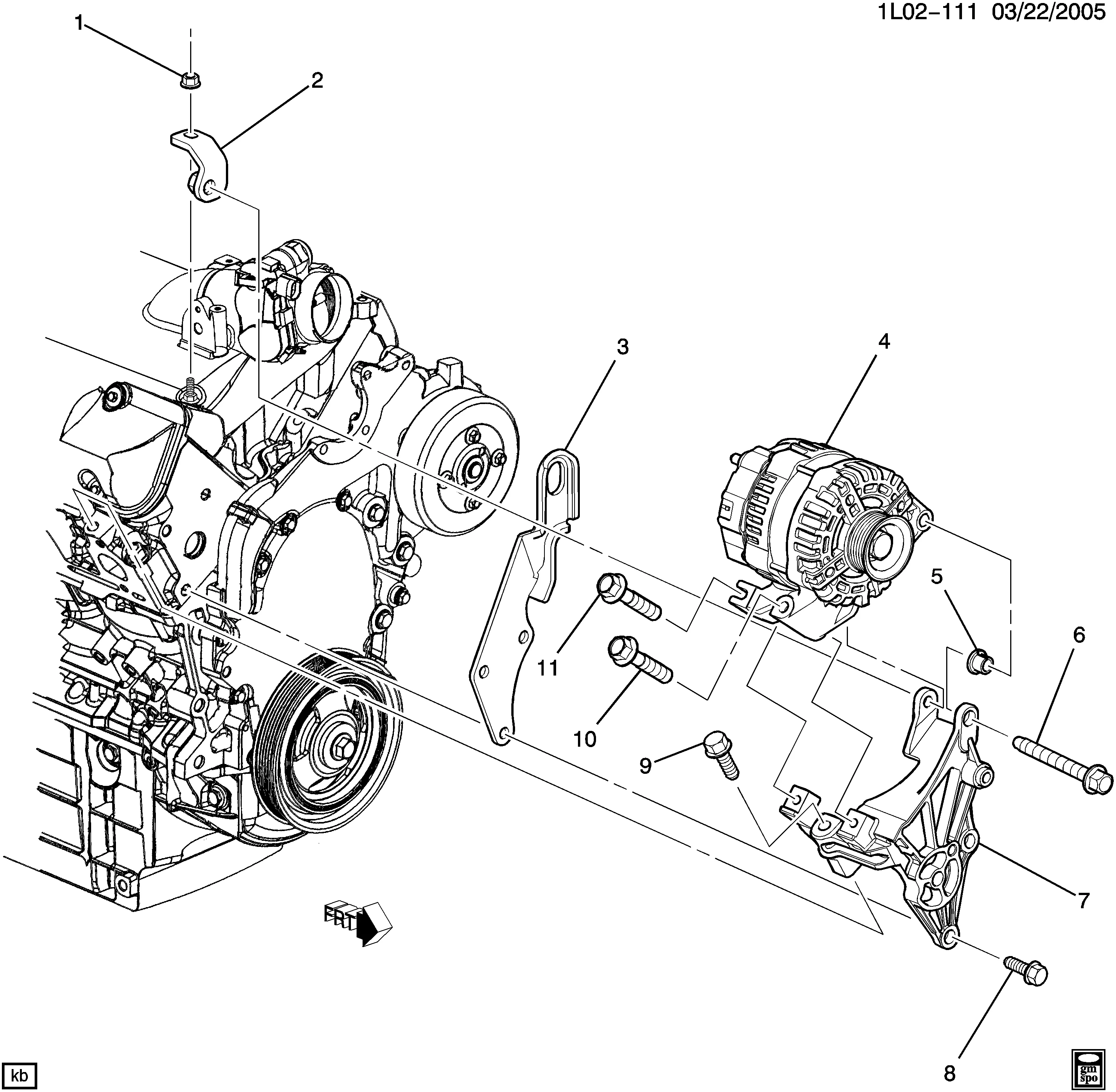 GENERATOR MOUNTING (LNJ/3.4F)
