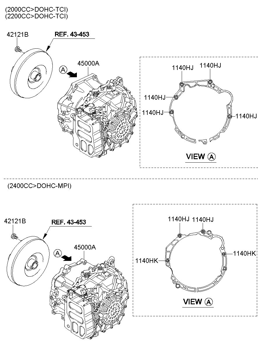 TRANSAXLE ASSY-AUTO; 1