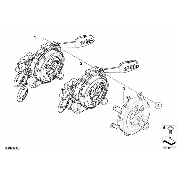 Коммутационный центр в рулевой колонке
