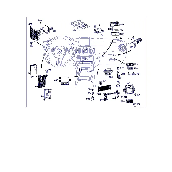 БЛОКИ УПРАВЛЕНИЯ, БЛОКИ ПРЕДОХРАНИТЕЛЕЙ И РЕЛЕ В САЛОНЕ