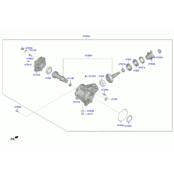 коробка раздаточная в сборе
