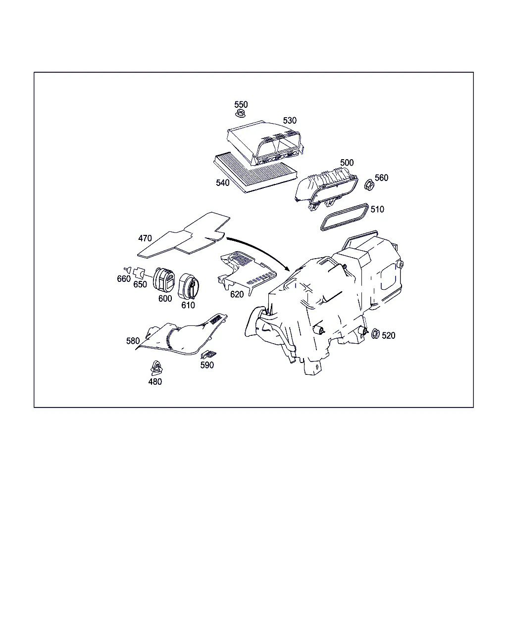 КОРОБ СИСТЕМЫ КОНДИЦИОНИР. И ОТОПЛ. С ВЕНТИЛЯТОРОМ И ЖГУТОМ ЭЛЕКТРОПРОВОДКИ