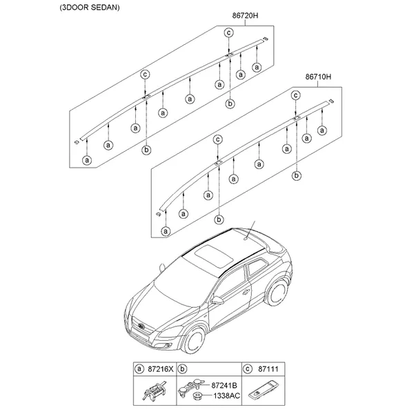 накладка на крышу и задний спойлер