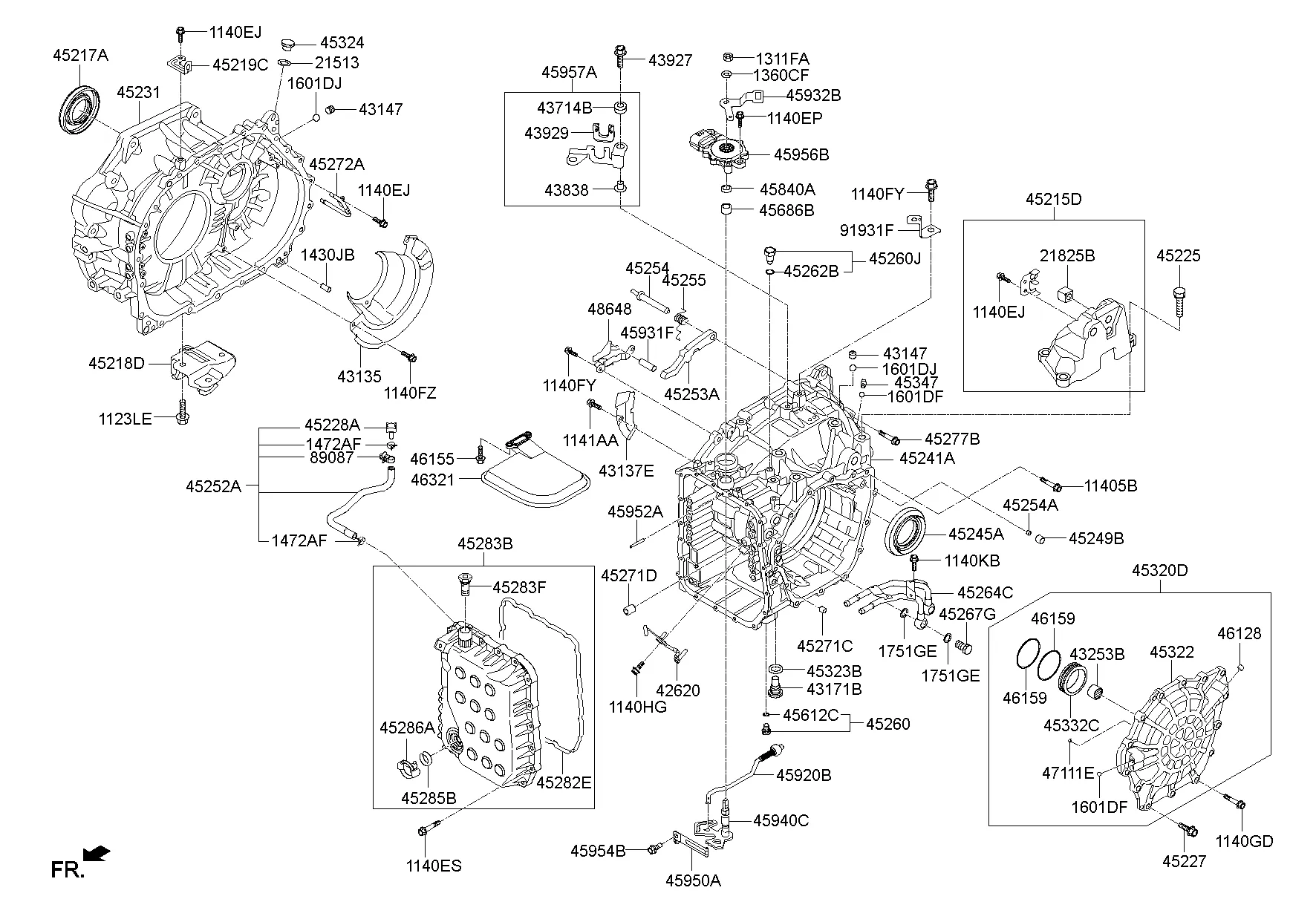 AUTO TRANSMISSION CASE; 1