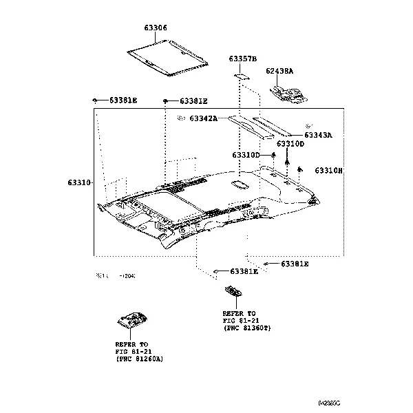 ROOF HEADLINING & SILENCER PAD