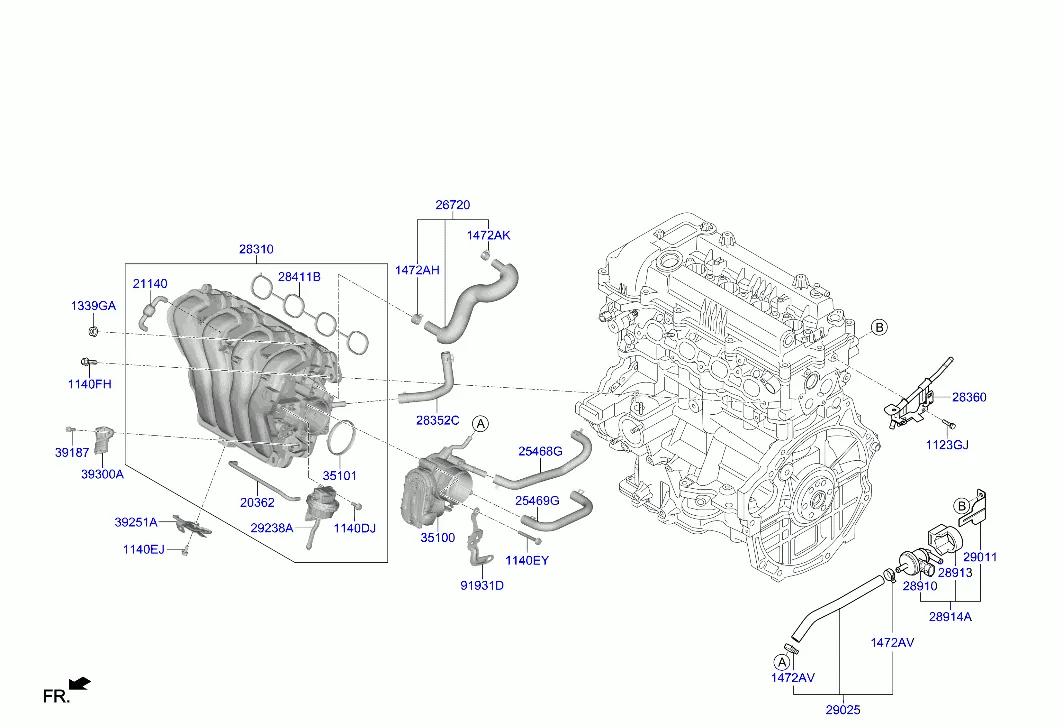 коллектор выпускной двигателя