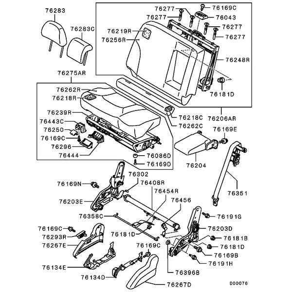 СИДЕНИЯ - ЗАДНИЕ СИДЕНЬЯ