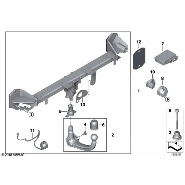 Тягово-сцепное устройство съемное