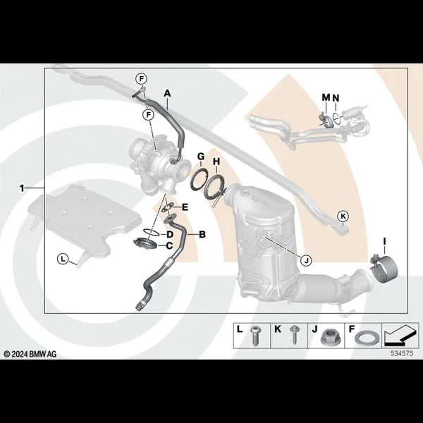 Монтажный комплект турбонагнетателя