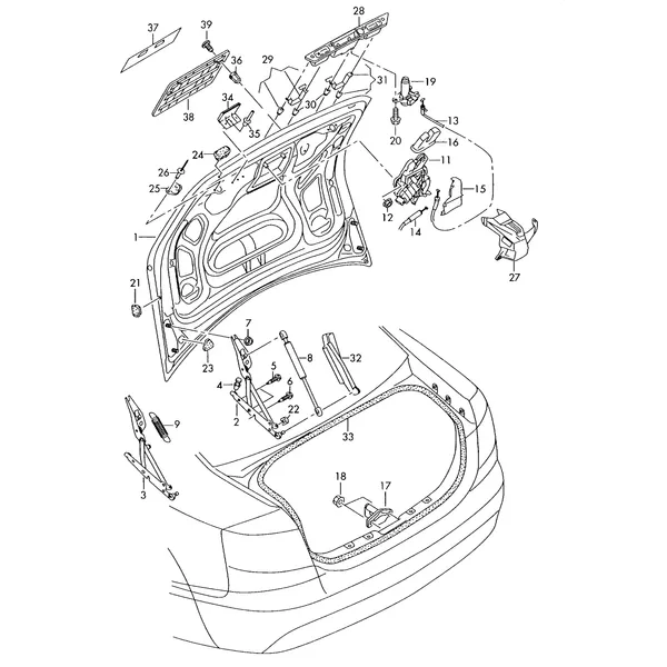 Крышка багажного отсека