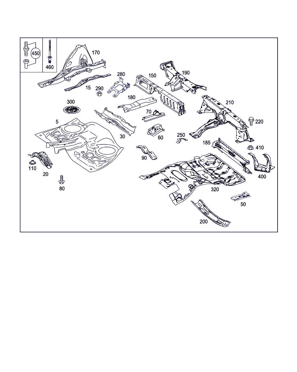 ПОЛ ЗАДН. ЧАСТИ КУЗОВА