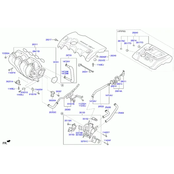 коллектор выпускной двигателя