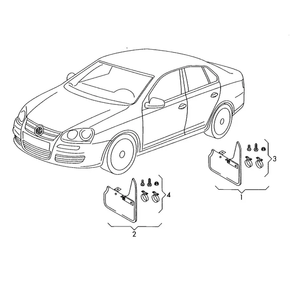 Оригинальные аксессуары 1 комплект брызговиков левых и правых