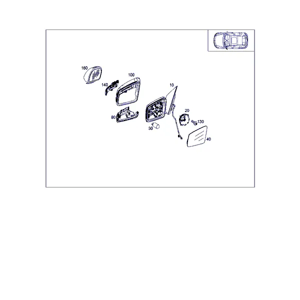 НАРУЖНОЕ ЗЕРКАЛО ЛЕВОЕ