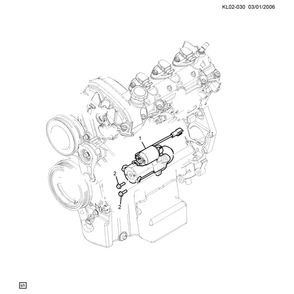 КРЕПЛЕНИЕ СТАРТЕРА (LU1/3.2G)